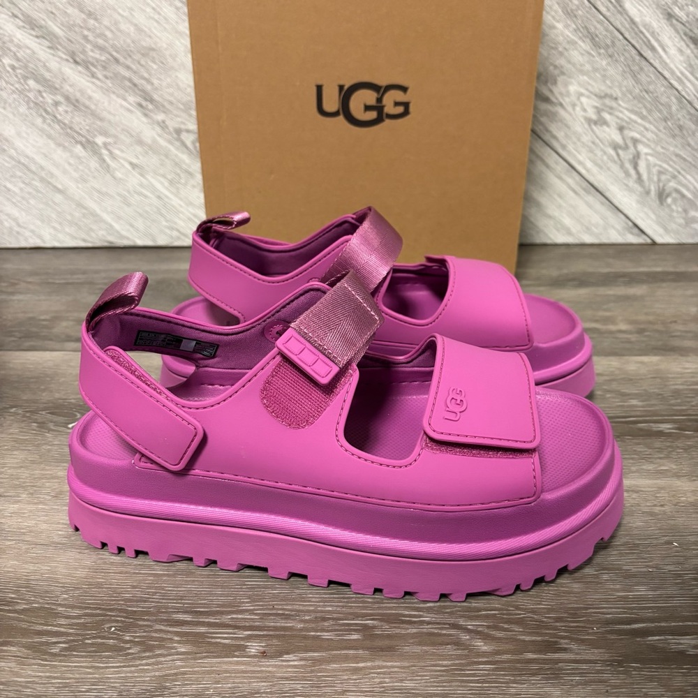 UGG | Goldenglow Mangosteen Pink-Purple Sandals Size 11 NEW